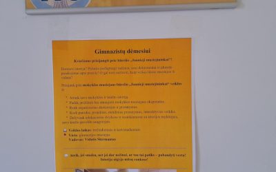 Rugsėjo 10 d. gimnazijoje vyko neformaliojo švietimo būrelių mugė „Ateik – bus smagu“
