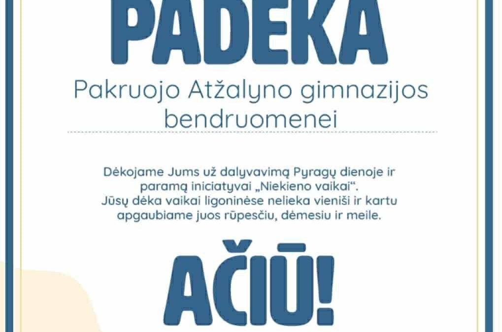 PYRAGŲ DIENOJE – SALDŽIOS VAIŠĖS