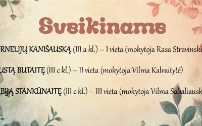 Sausio 14 d. vyko anglų kalbos olimpiados (III gimnazijos kl.) savivaldybės etapas