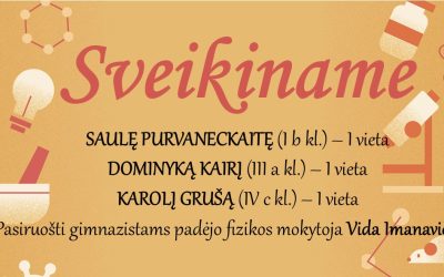 Sausio 22 d. įvyko rajono mokinių fizikos olimpiada
