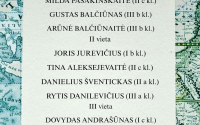 Kovo 4 dieną įvyko 9-12 klasių geografijos olimpiada „MANO GAUBLYS 2026“