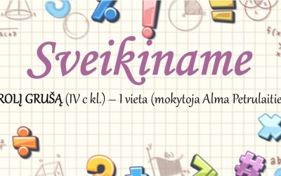 Vasario 12 d. įvyko rajono mokinių matematikos olimpiada