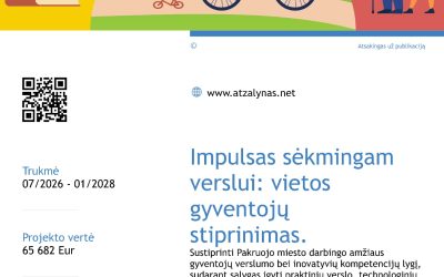 Projektas „Impulsas sėkmingam verslui: vietos gyventojų potencialo stiprinimas“