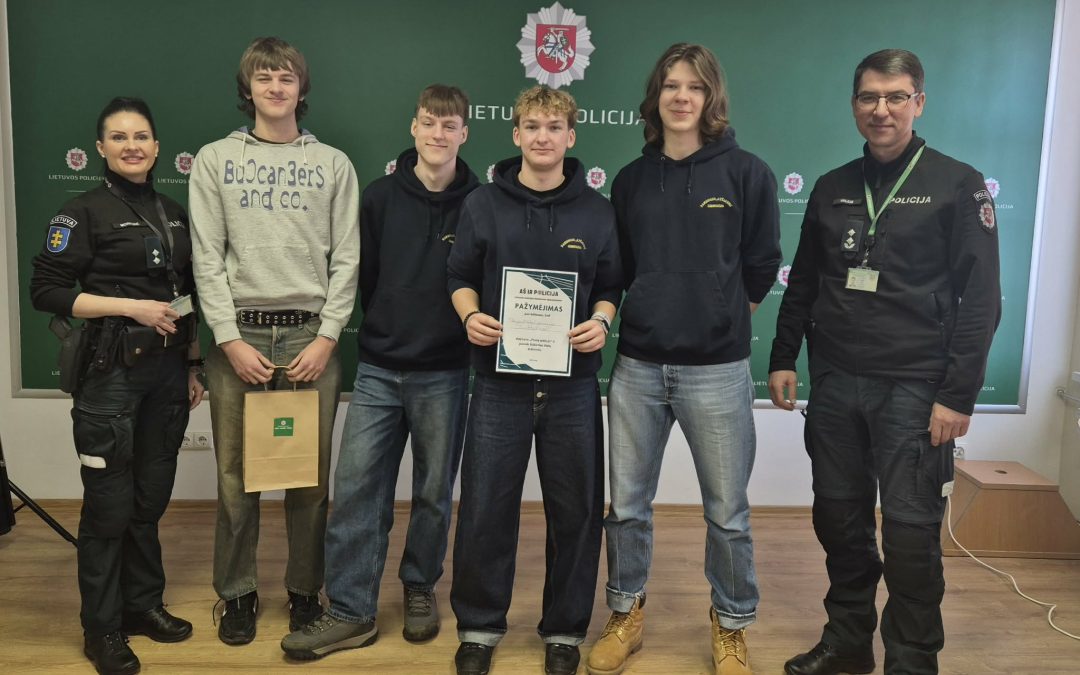 Didžiuojamės ir sveikiname!