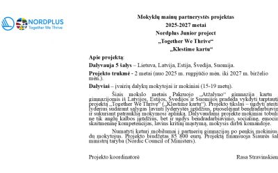 Mokyklų mainų partnerystės projektas